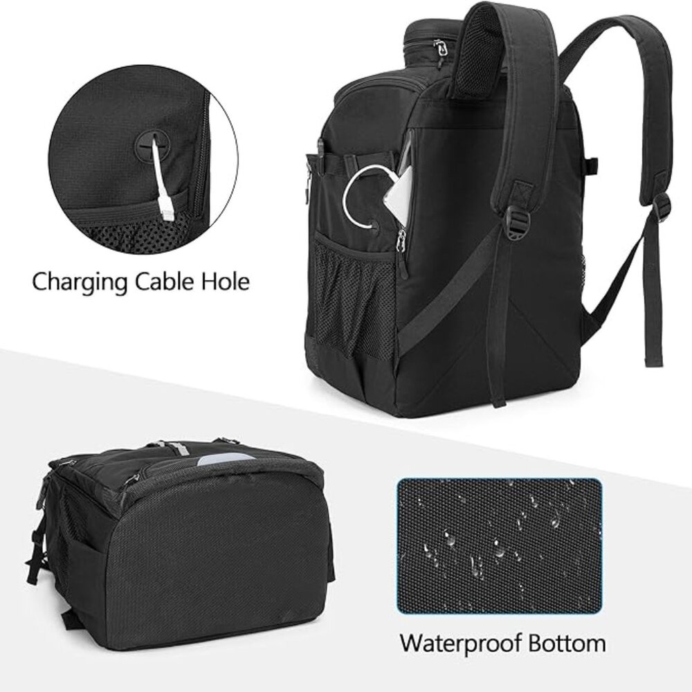 NEW! Large Heavy-Duty Backpack Top-Loading Duffel Bag for Sports/Hiking/Travel - Picture 2 of 11